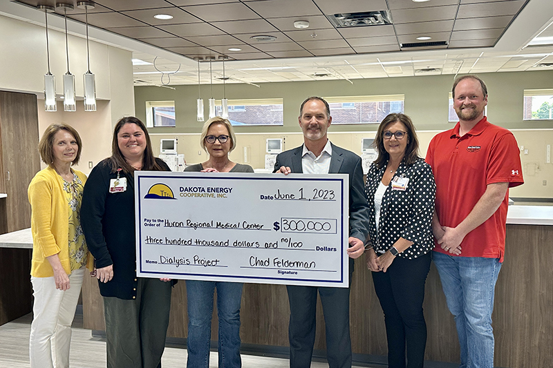 HRMC secured $300,000 funds for their dialysis unit from USDA Rural Development through Dakota Energy.